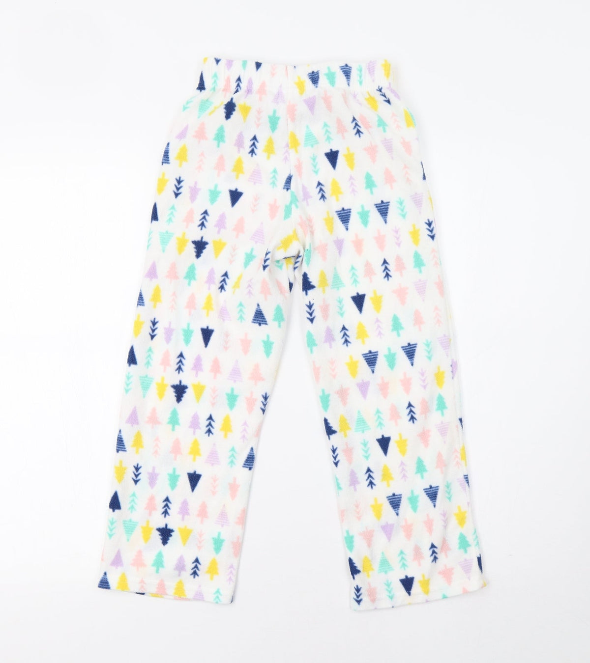 Eddie Bauer Girls White    Pyjama Pants Size 7-8 Years  - Christmas Tree Print