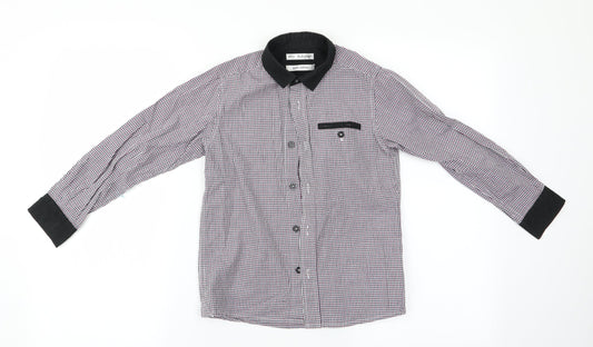 Autograph Boys Brown Check  Basic Button-Up Size 8 Years
