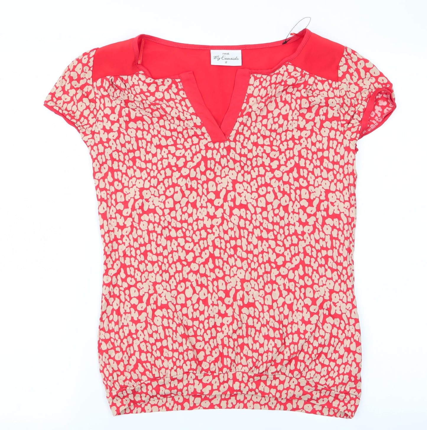 NEXT Womens Orange Animal Print  Tunic T-Shirt Size 6