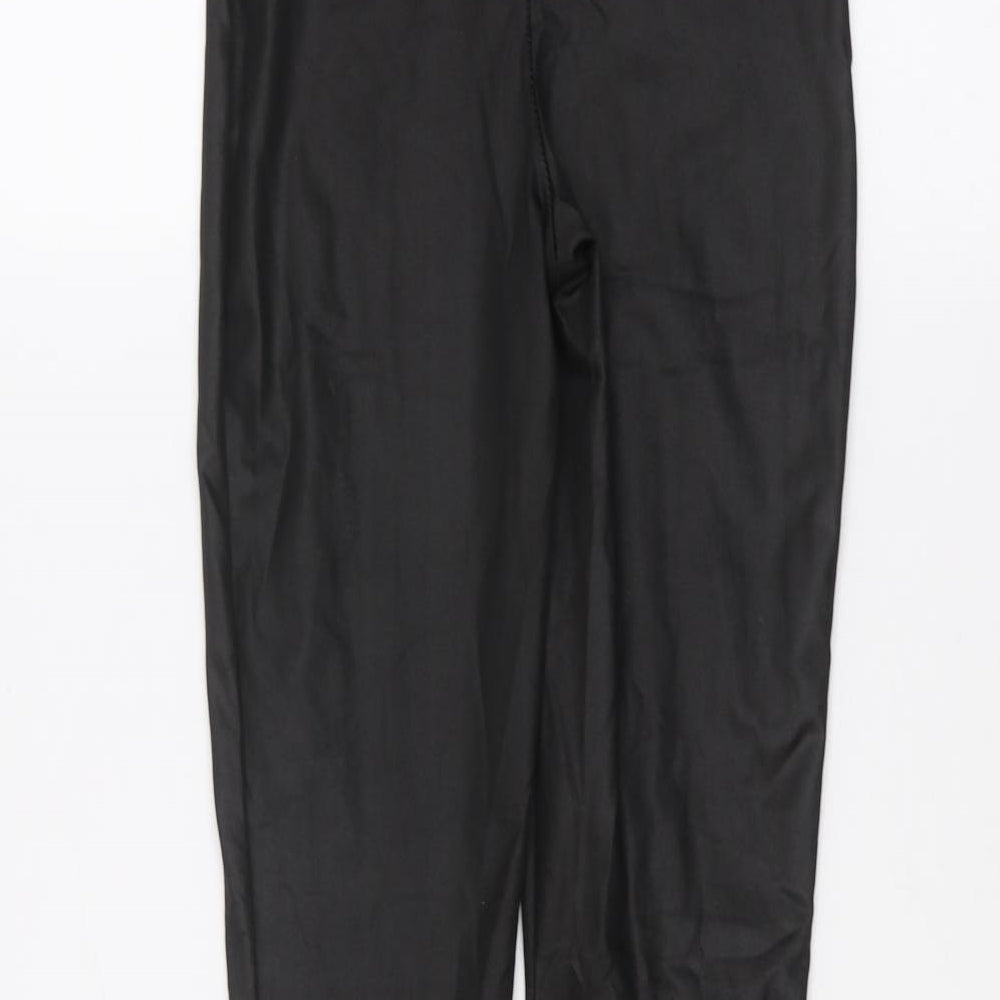 PRETTYLITTLETHING Womens Black   Jogger Leggings Size 8 L25 in