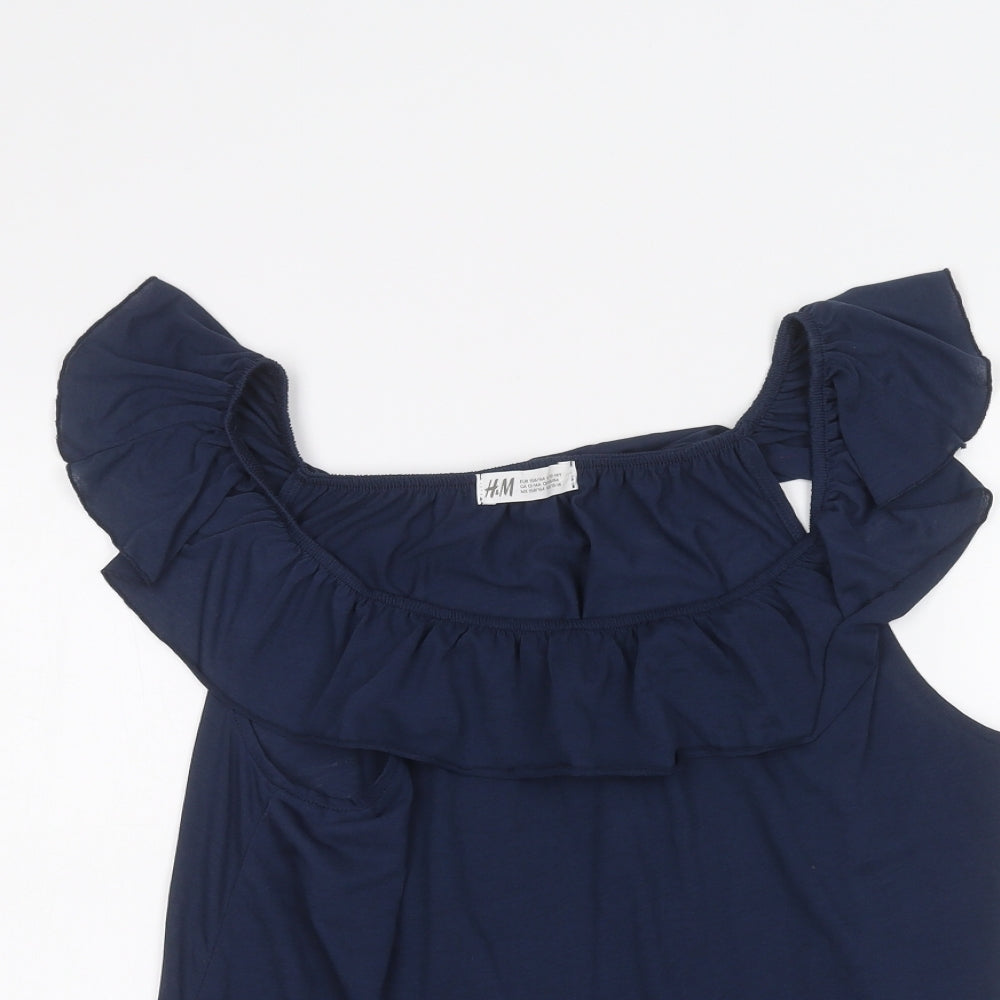 H&M Girls Blue   Basic T-Shirt Size 12-13 Years