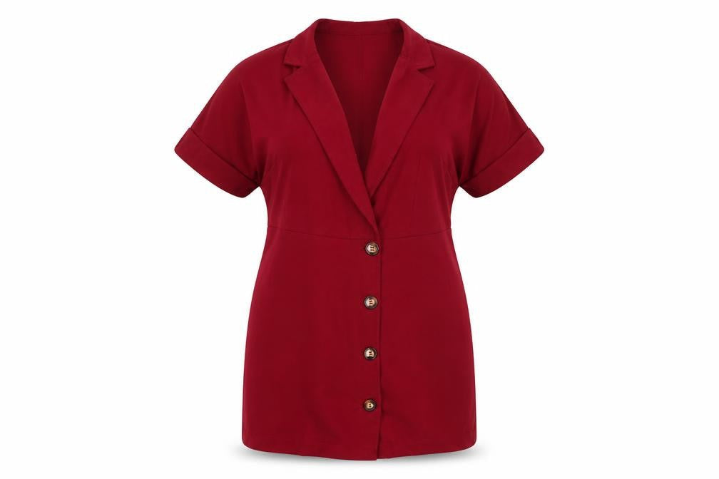 Boohoo Womens Red   Jacket Coatigan Size 16