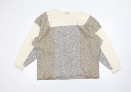 George Womens White   Pullover Jumper Size L