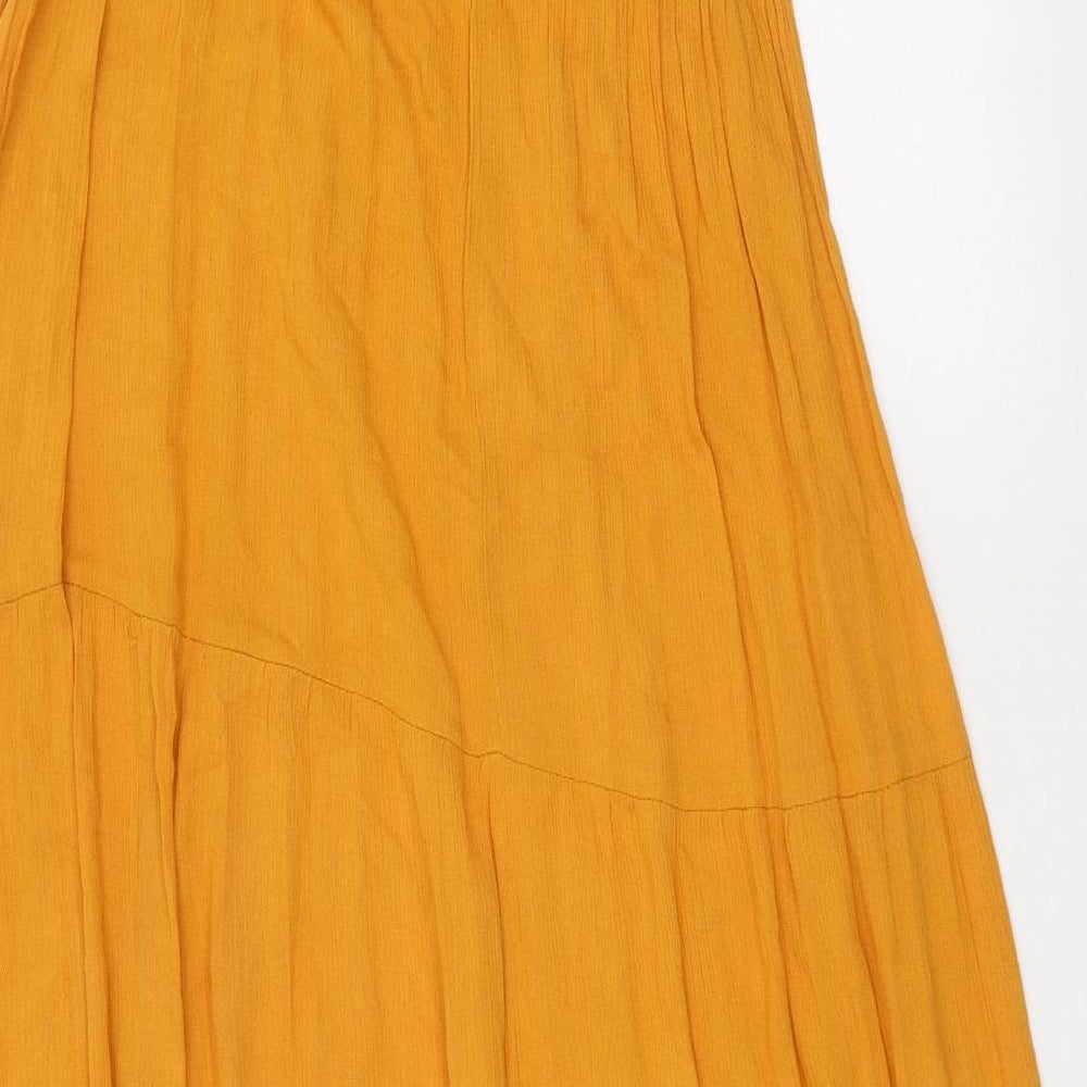 Primark Womens Yellow   A-Line  Size 8