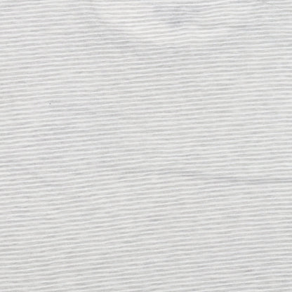 Preloved Primark Womens White Striped  Basic T-Shirt Size S - Label