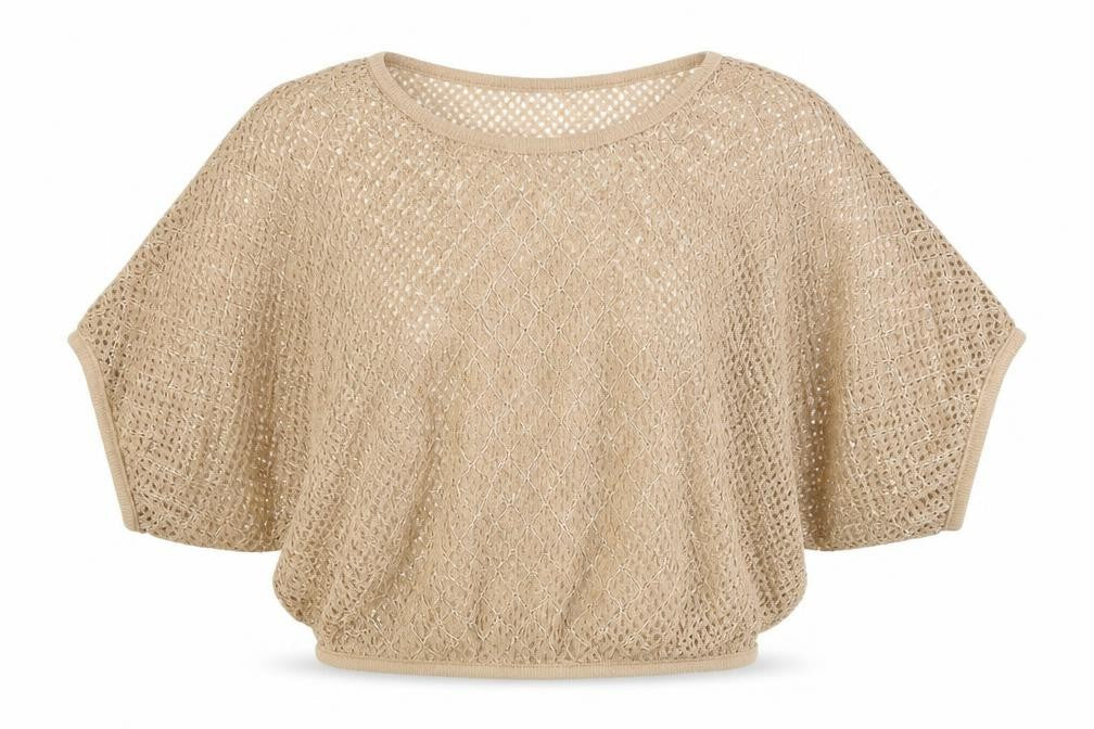 New Look Womens Beige   Pullover Jumper Size S  - Cropped
