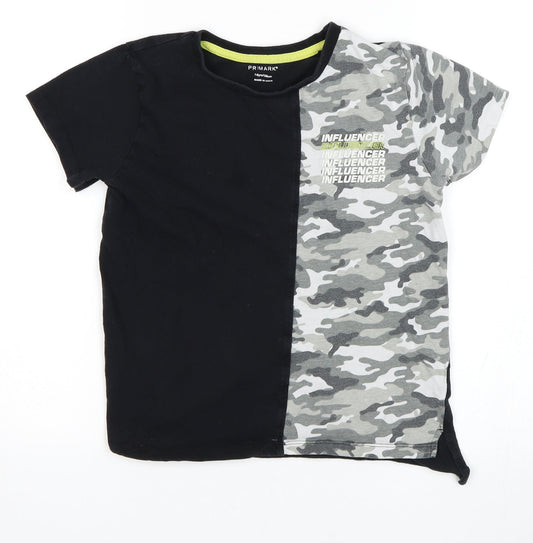 Primark Boys Multicoloured Camouflage  Basic T-Shirt Size 7-8 Years