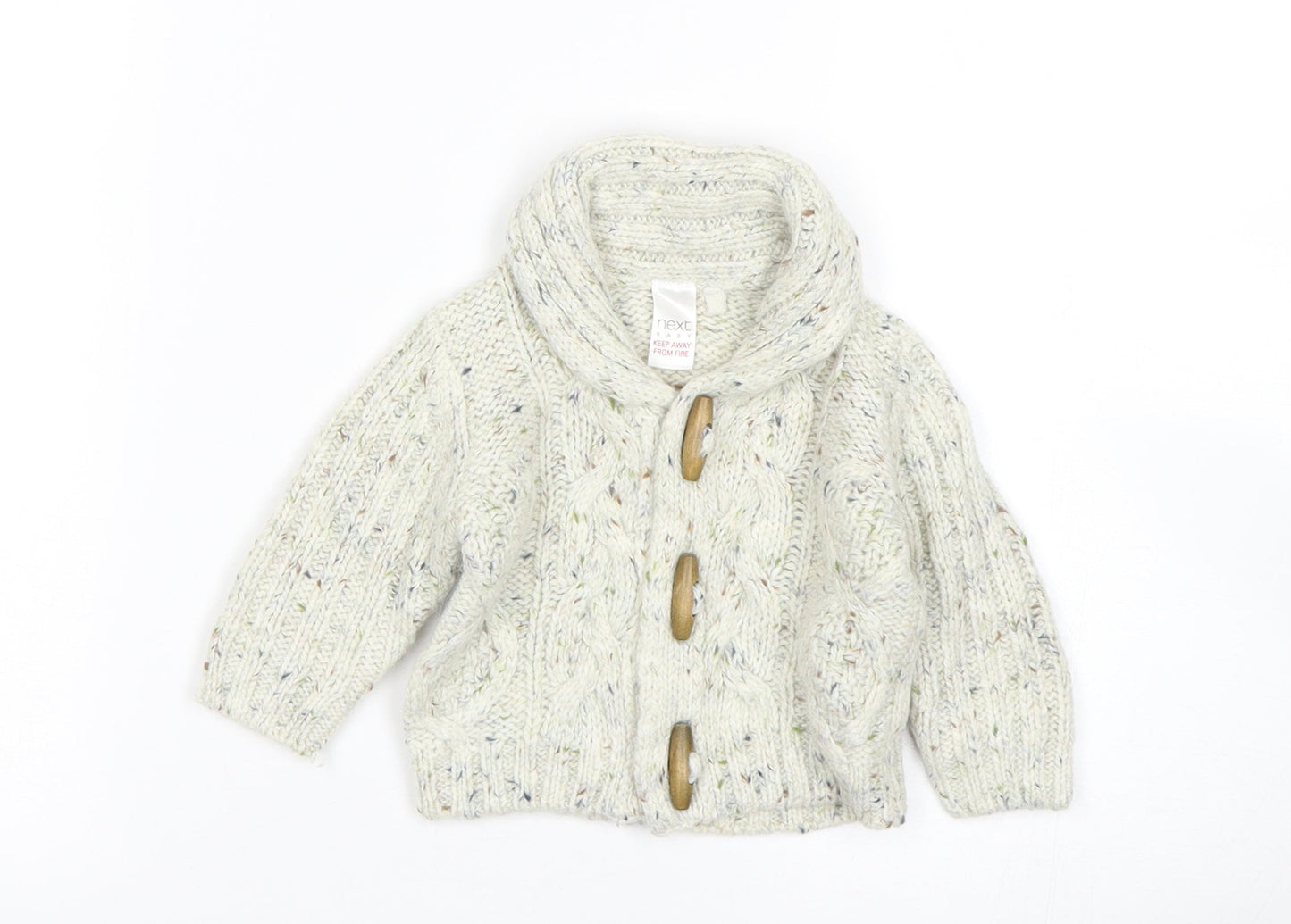 NEXT Boys Beige   Cardigan Jumper One Size