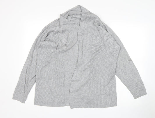 BM Womens Grey   Wrap Jumper Size L