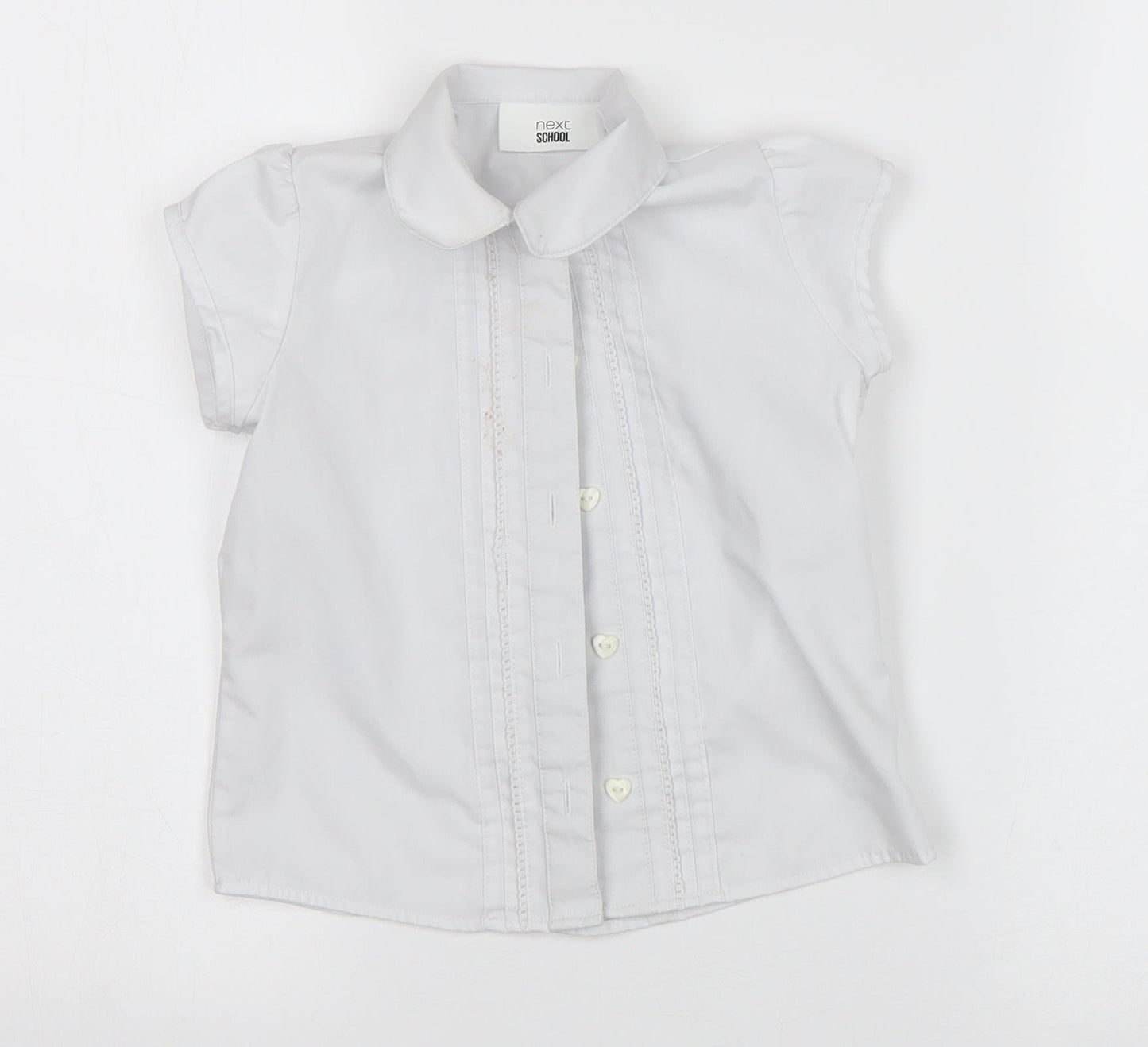 NEXT Girls White   Basic Button-Up Size 4 Years