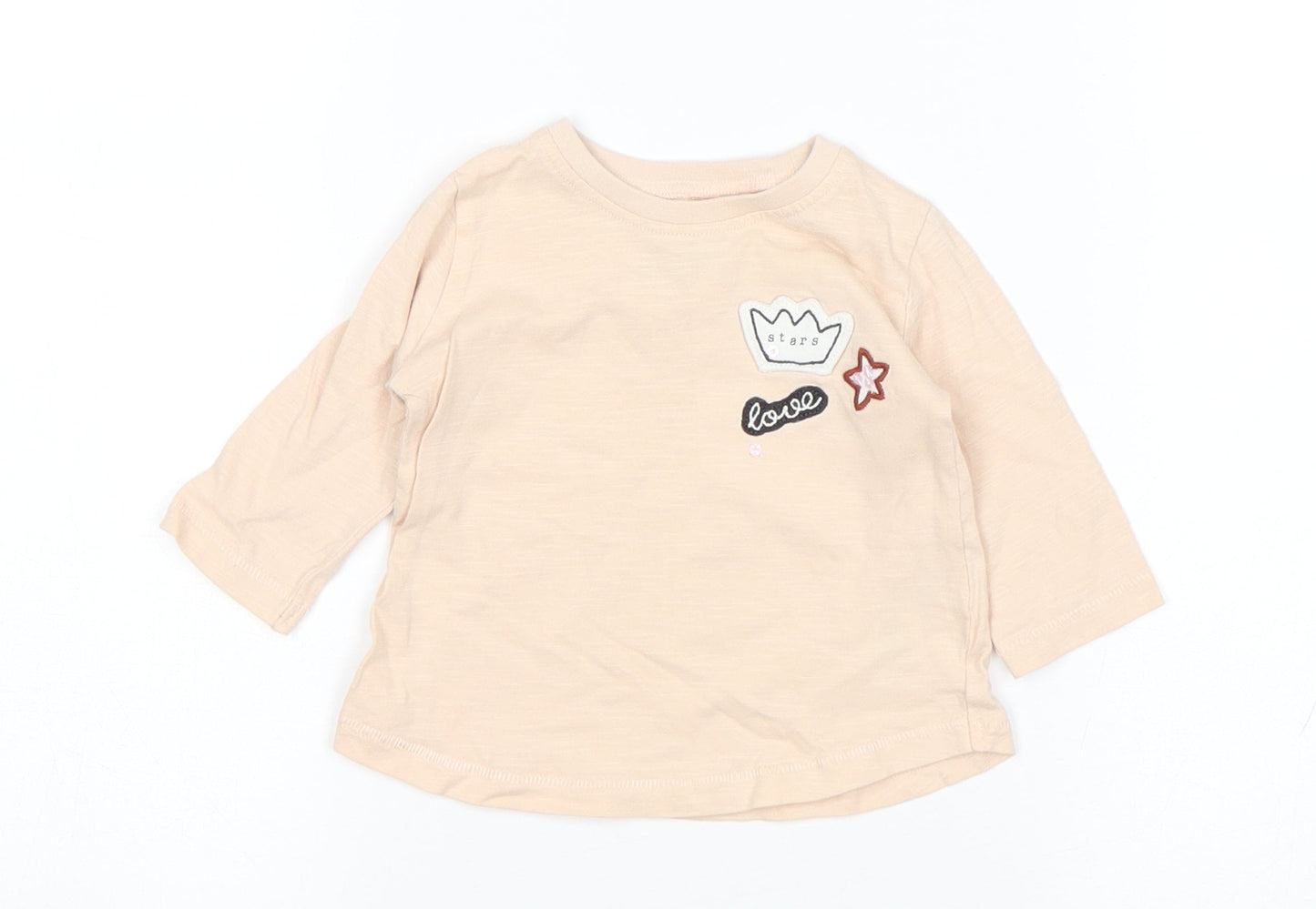 NEXT Girls Pink   Basic T-Shirt Size 3-6 Months