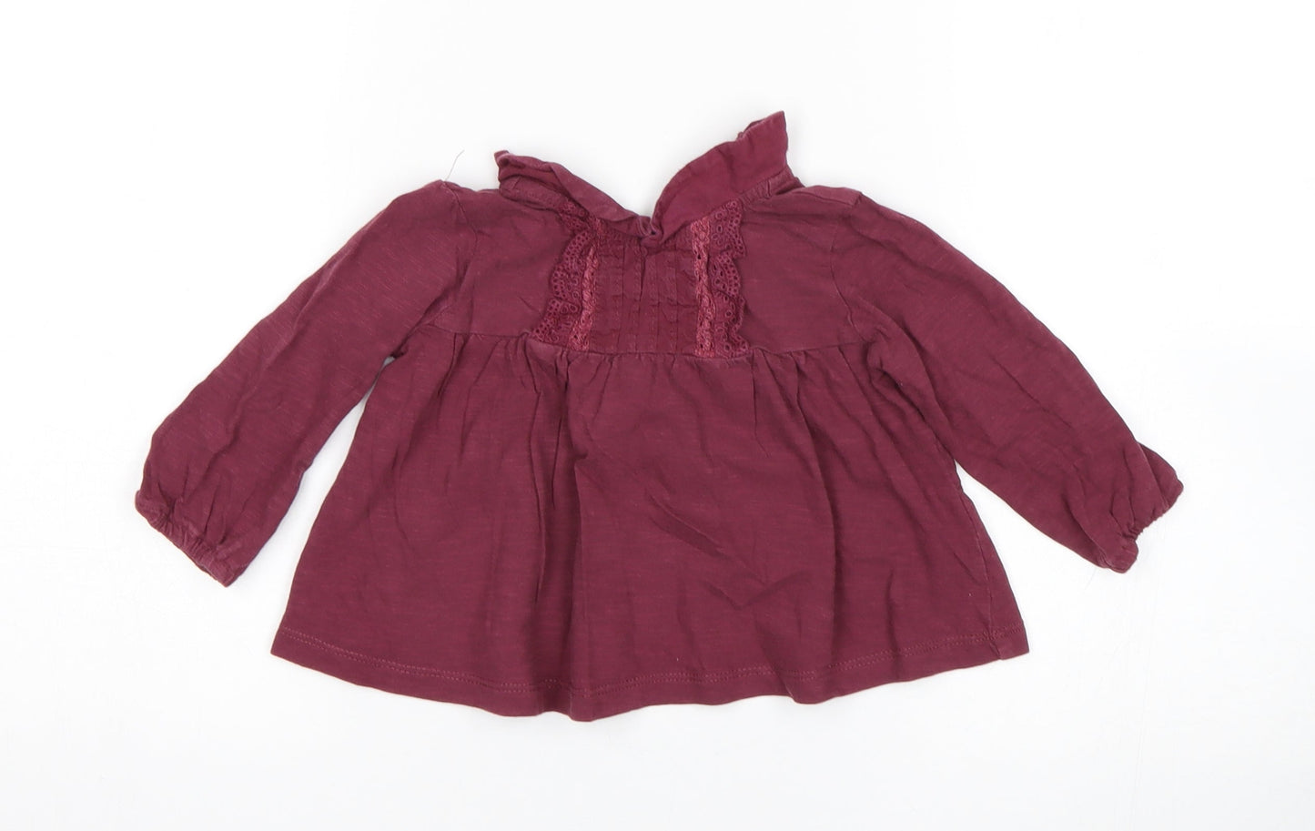 NEXT Girls Purple   Basic T-Shirt Size 6-9 Months