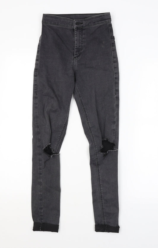 Topshop Womens Grey   Jegging Jeans Size 25 in L32 in