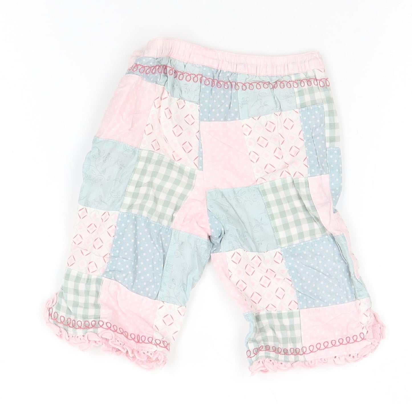 NEXT Girls Grey Geometric  Sweatpants Trousers Size 3-6 Months