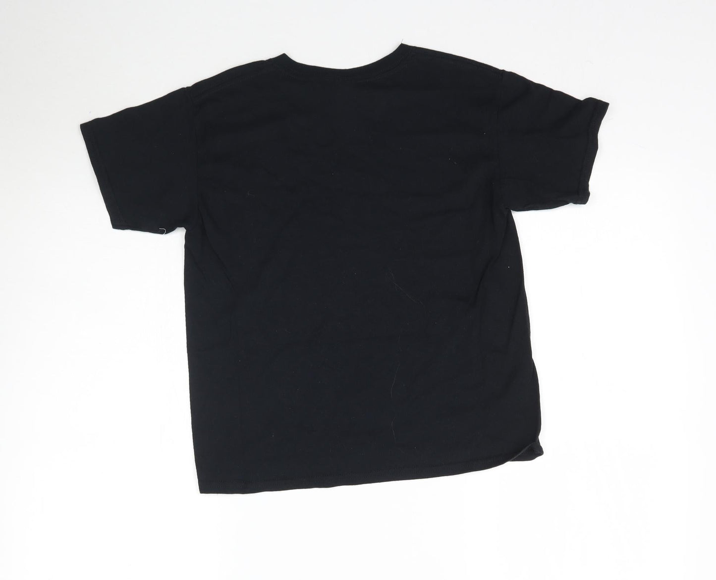 Gildan Boys Black   Basic T-Shirt Size S  - Temple Martial Arts