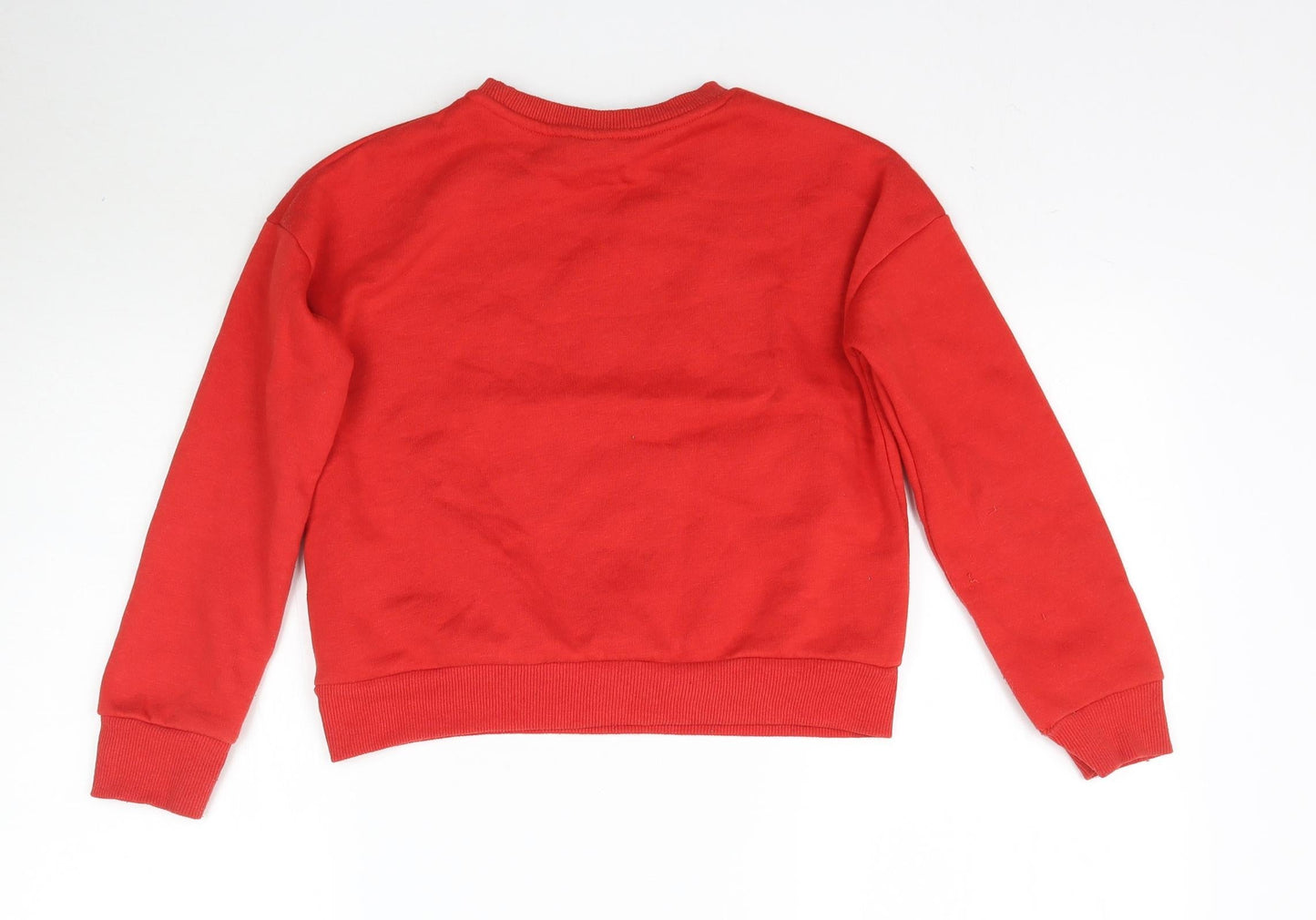 Disney Girls Red   Pullover Sweatshirt Size 9-10 Years  - Mickey Mouse
