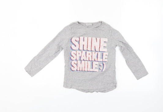I Love Girls Wear Girls Grey   Pullover Jumper Size 7 Years