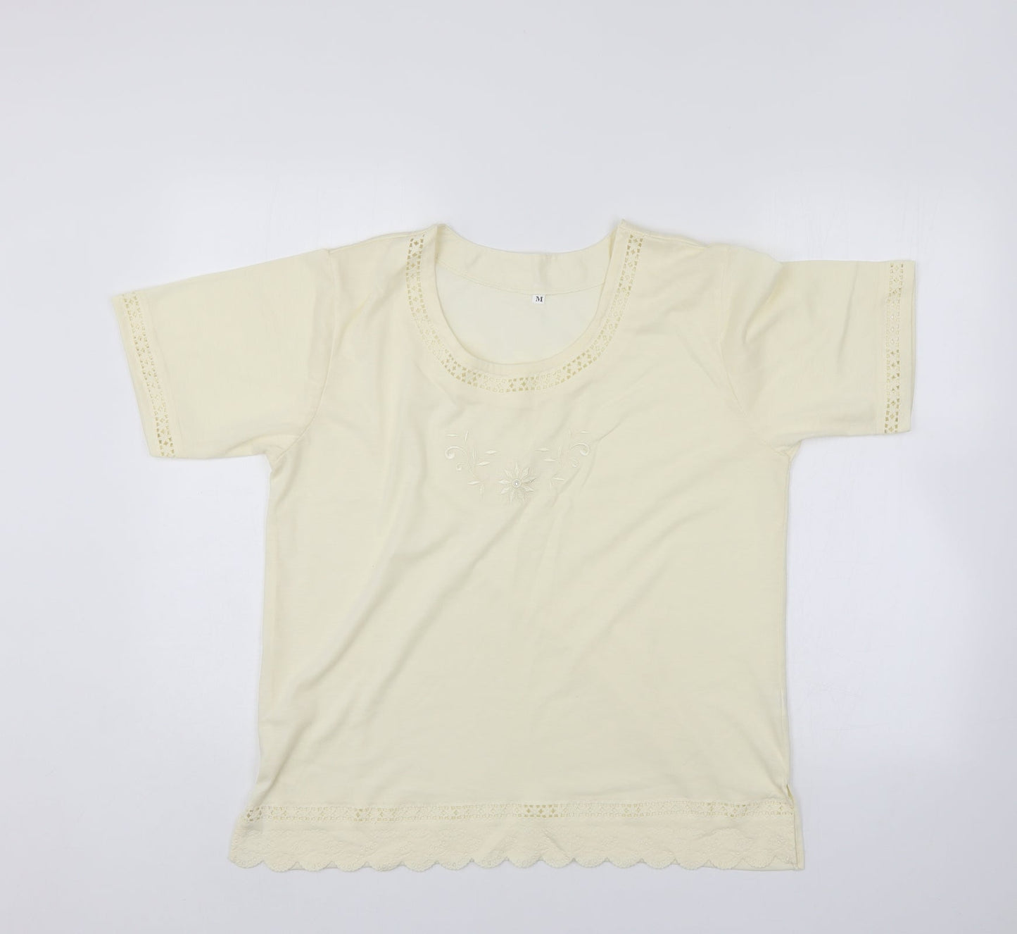Preworn Womens Ivory   Basic Blouse Size M
