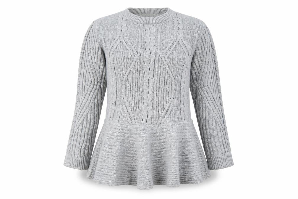 Missi Womens Grey   Tunic Jumper Size M