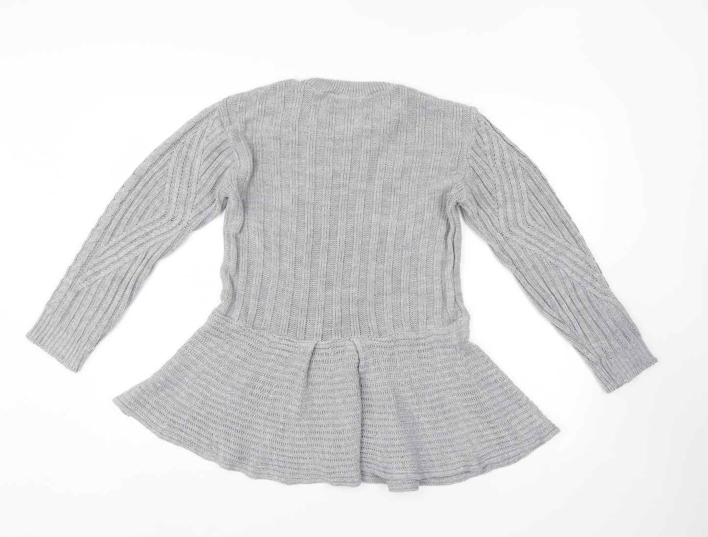 Missi Womens Grey   Tunic Jumper Size M