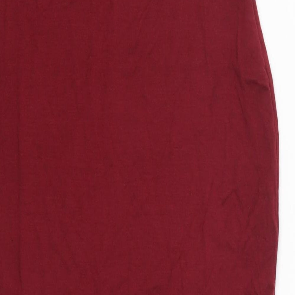 Boohoo Womens Red   Bodycon  Size 10