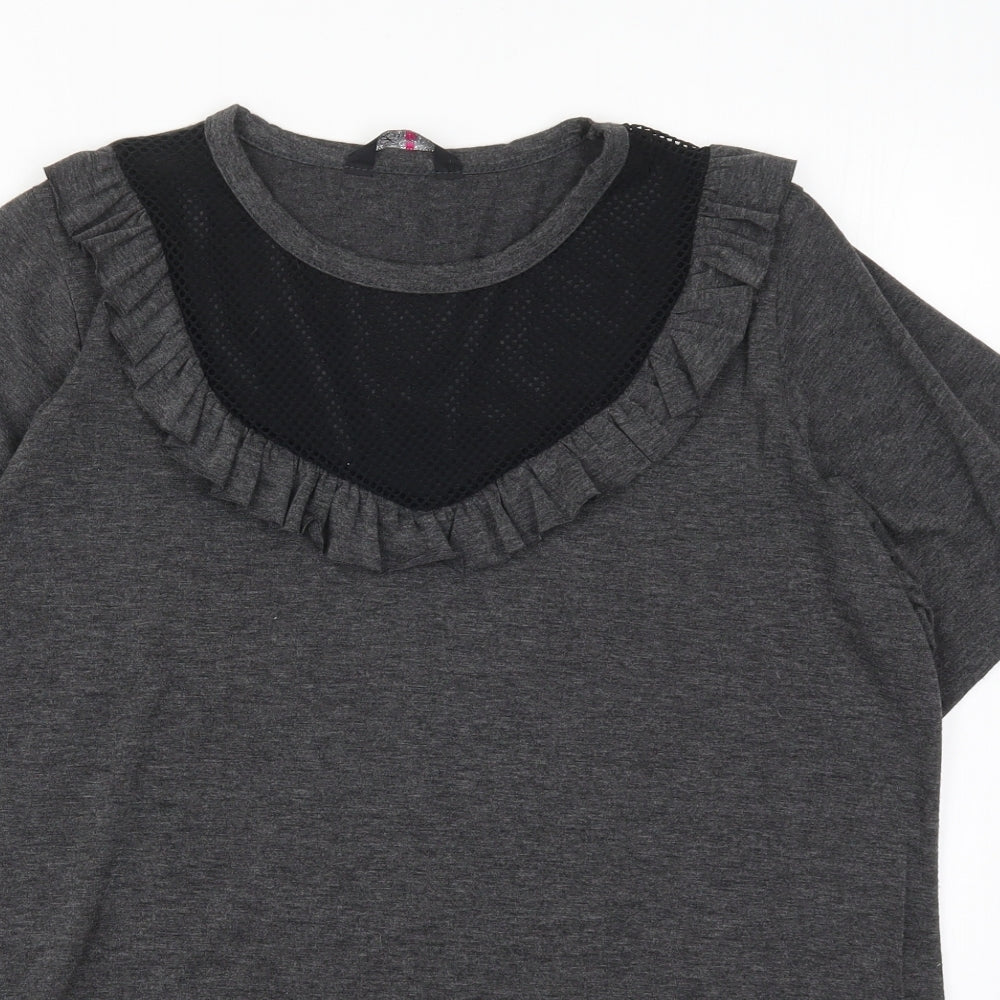 Yours Womens Grey   Basic T-Shirt Size 16
