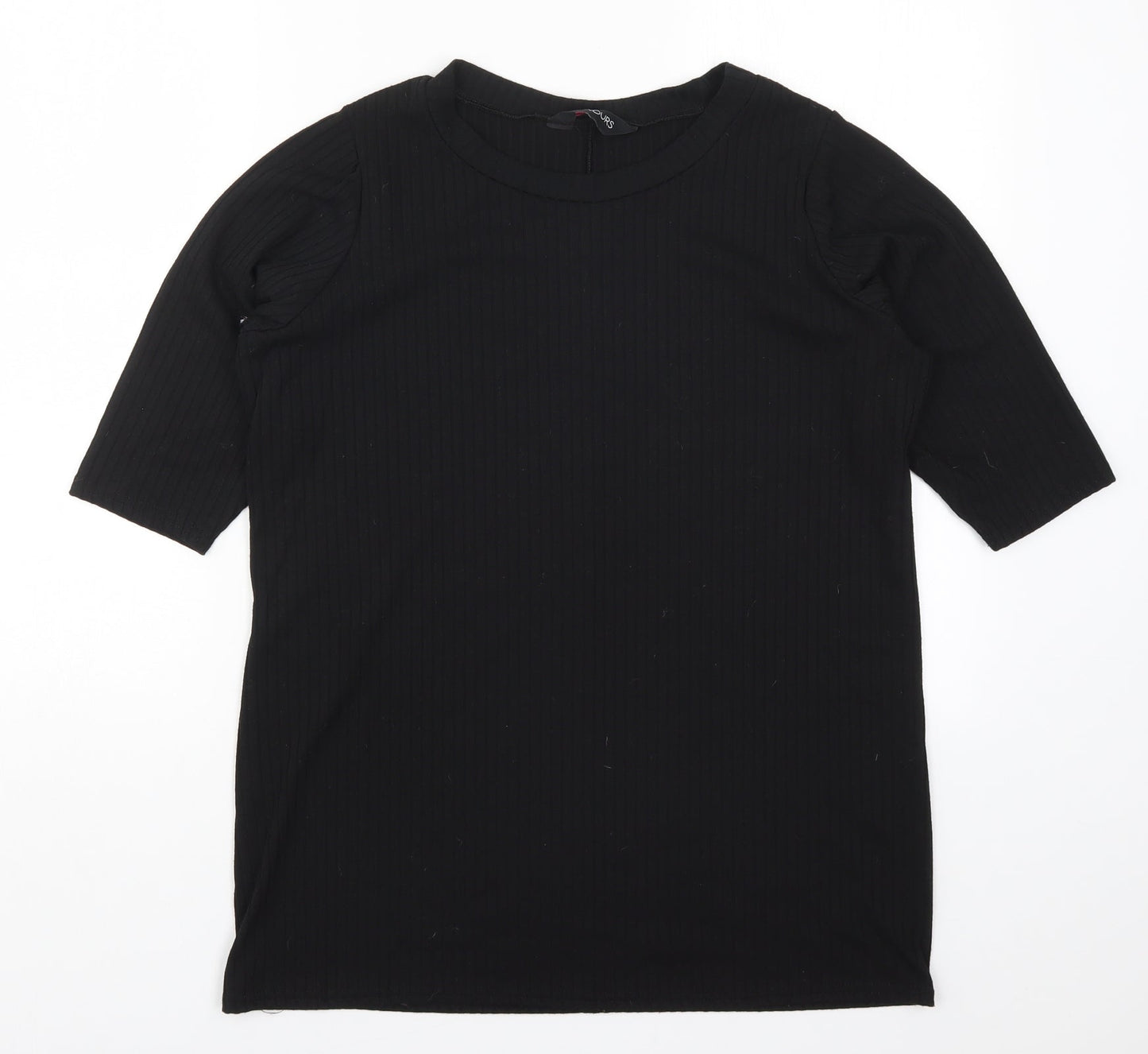 Yours Womens Black   Basic T-Shirt Size 16