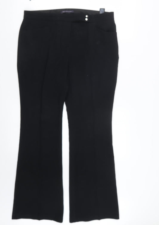 Marks and Spencer Womens Black   Trousers  Size 14 L30 in