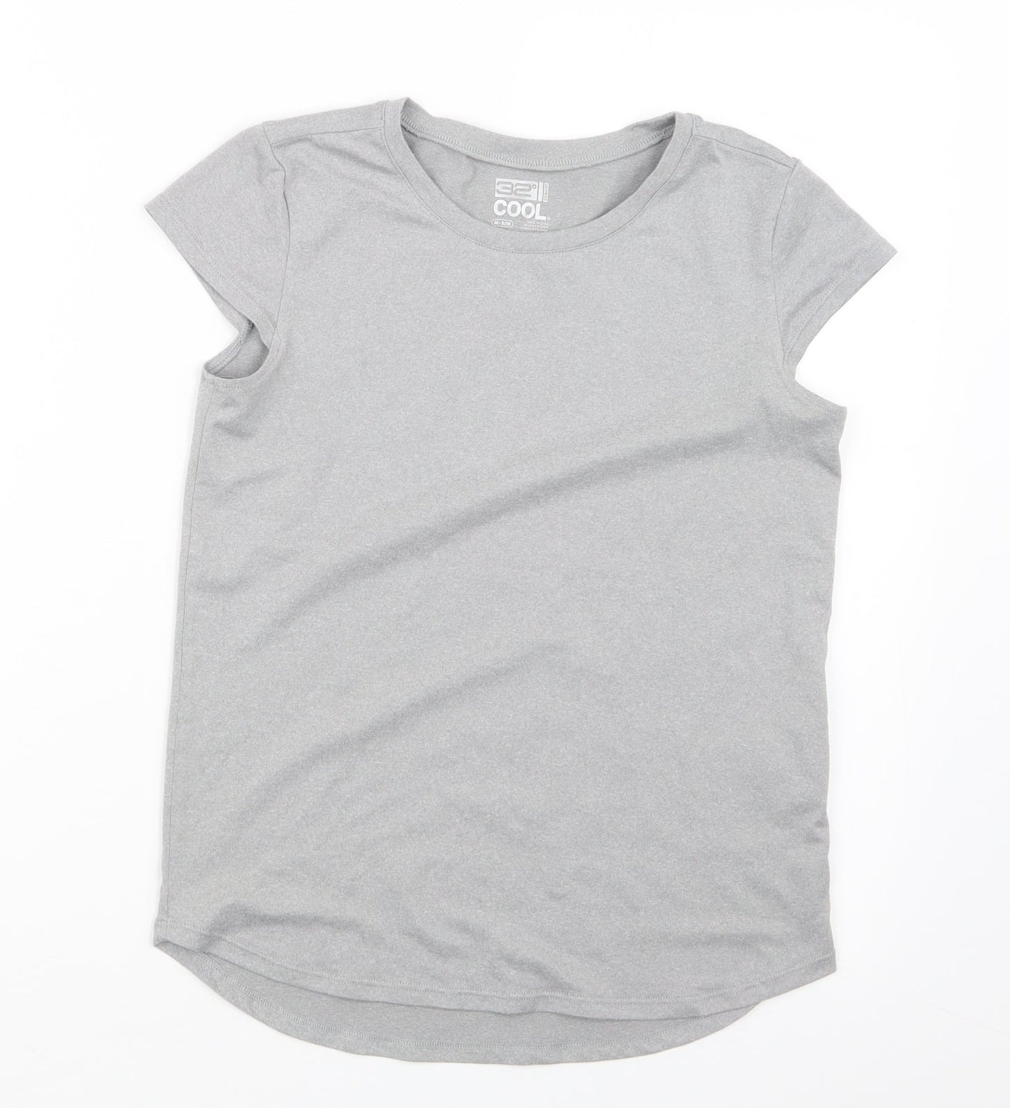 32 Degrees Girls Grey   Basic T-Shirt Size 9-10 Years