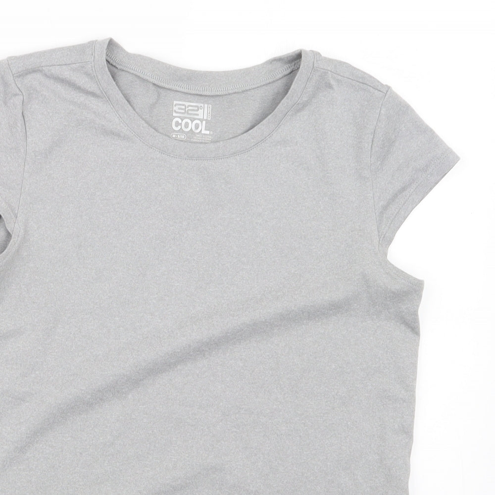 32 Degrees Girls Grey   Basic T-Shirt Size 9-10 Years