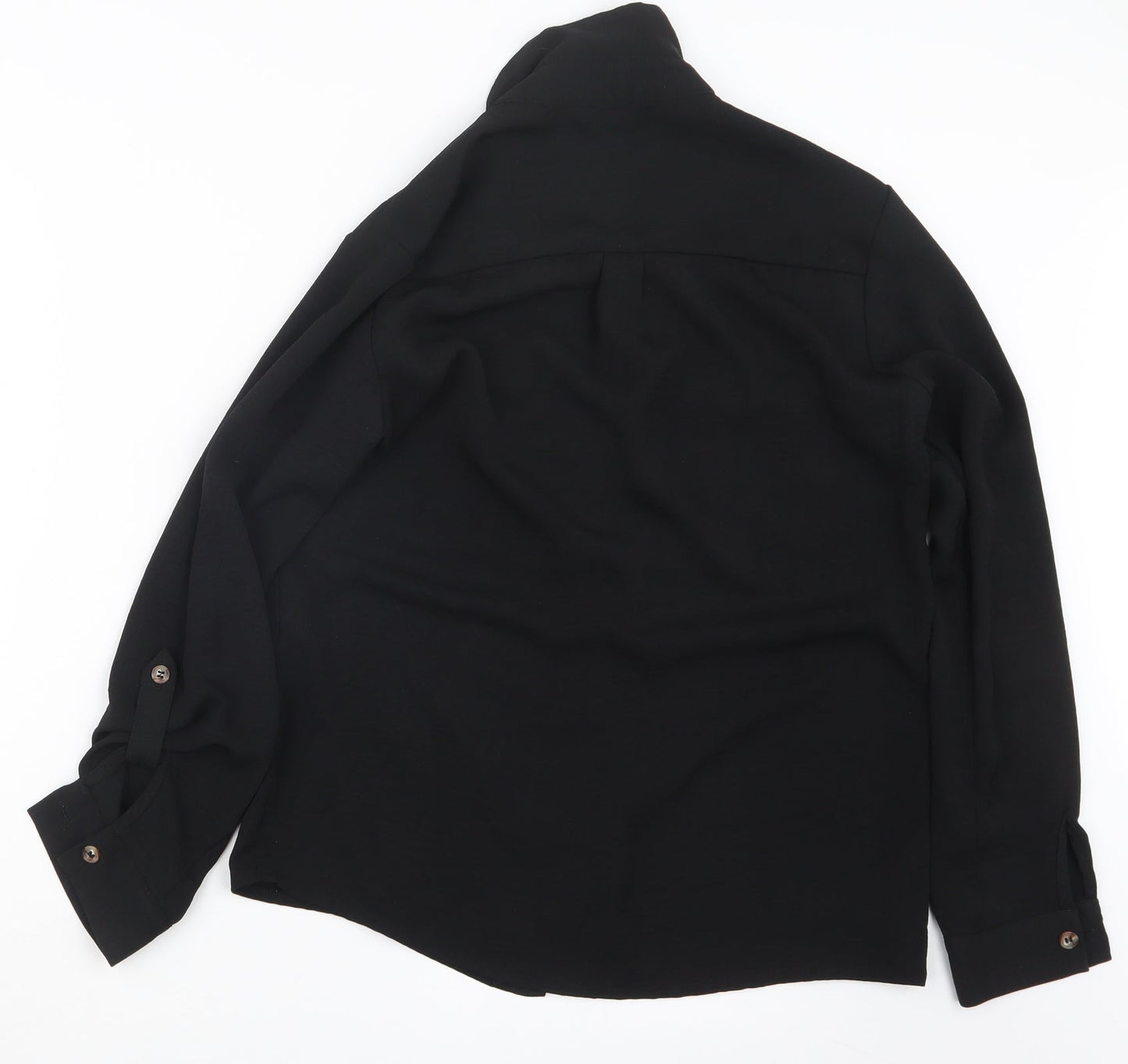 New Look Womens Black   Basic Button-Up Size 8