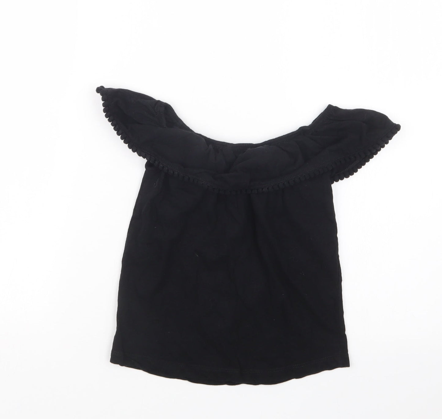 Primark Girls Black   Basic T-Shirt Size 9-10 Years