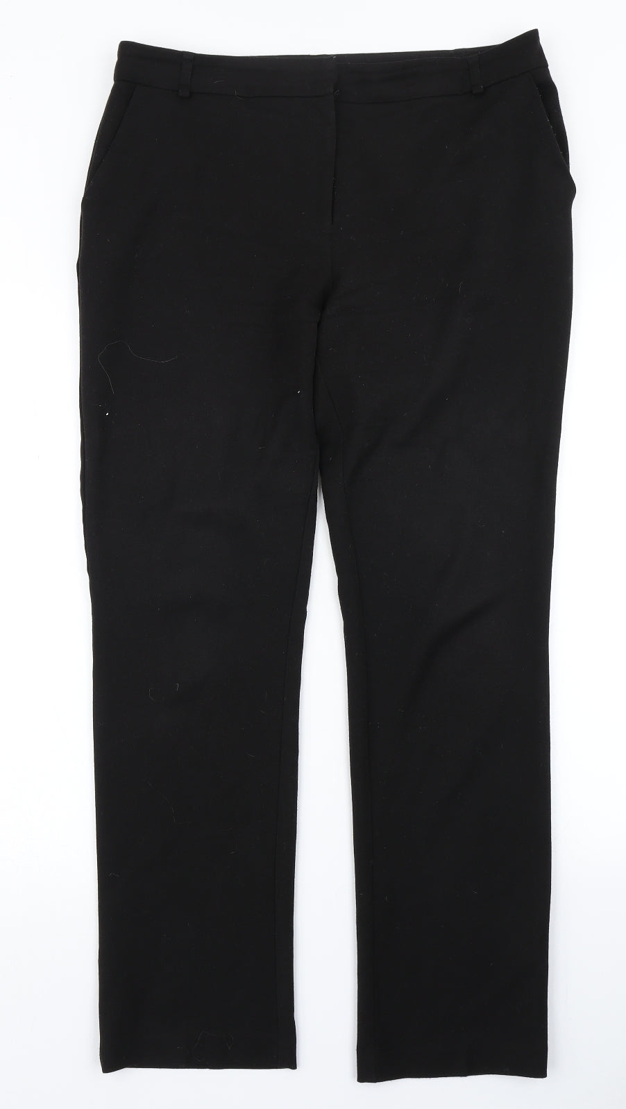 V Womens Black   Dress Pants Trousers Size 12 L29 in