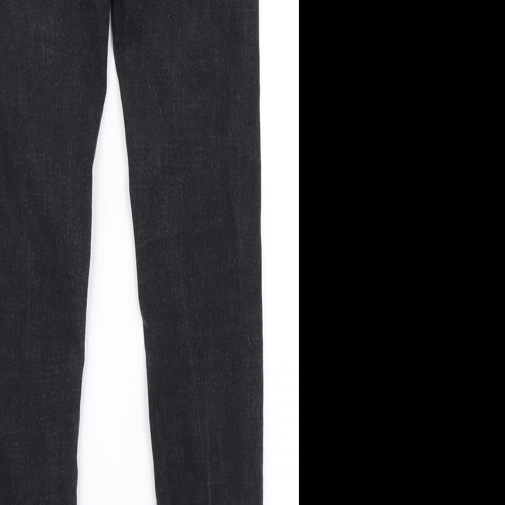 LJ Collection Womens Black  Denim Skinny Jeans Size 12 L29 in