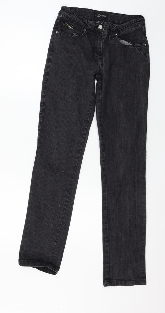 Spoontan Womens Grey  Denim Straight Jeans Size 27 in L31 in