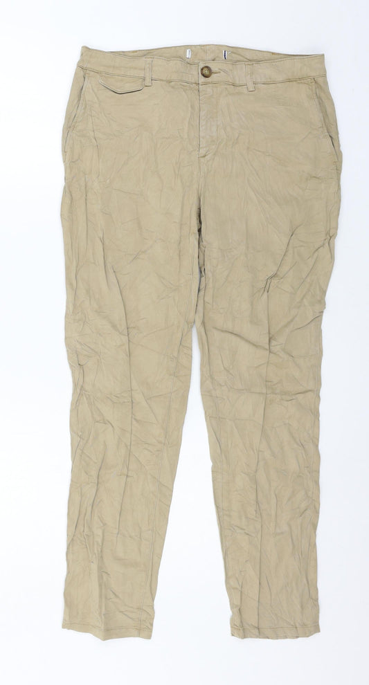 Preworn Womens Beige   Trousers  Size 32 in L26 in
