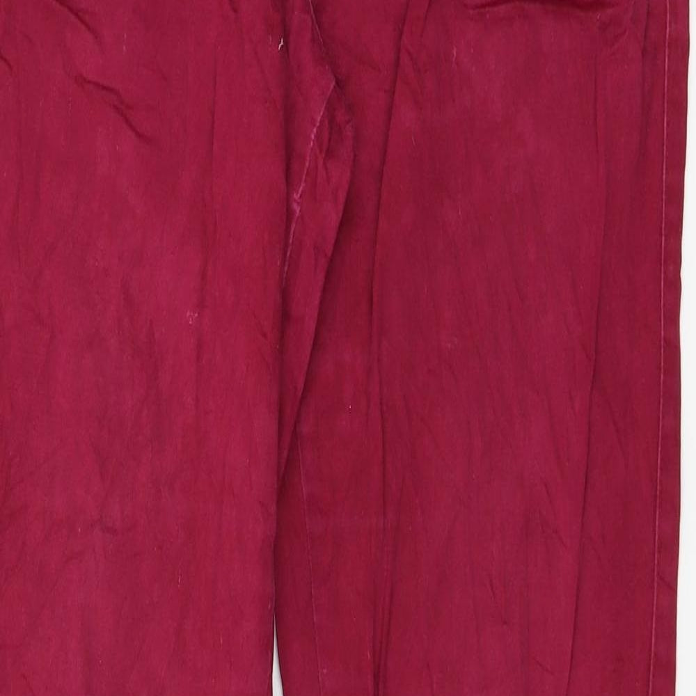 Pimkie Womens Purple  Denim Straight Jeans Size 10 L31 in