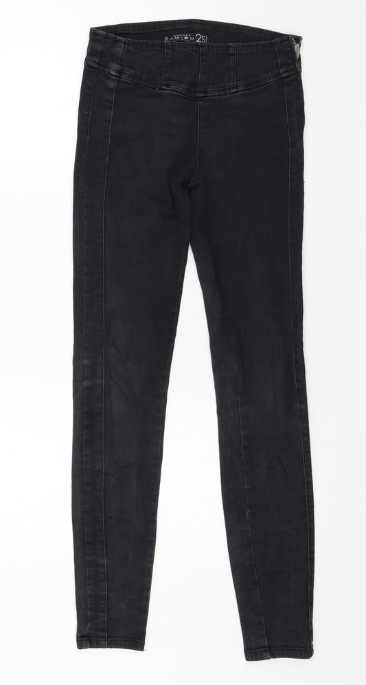 Amisu Womens Black  Denim Skinny Jeans Size 25 in L29 in