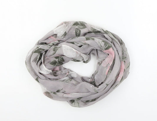Preworn Womens Grey Floral   Scarf