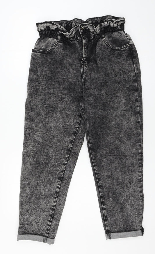 Preworn Womens Grey  Denim Straight Jeans Size 32 in L24 in