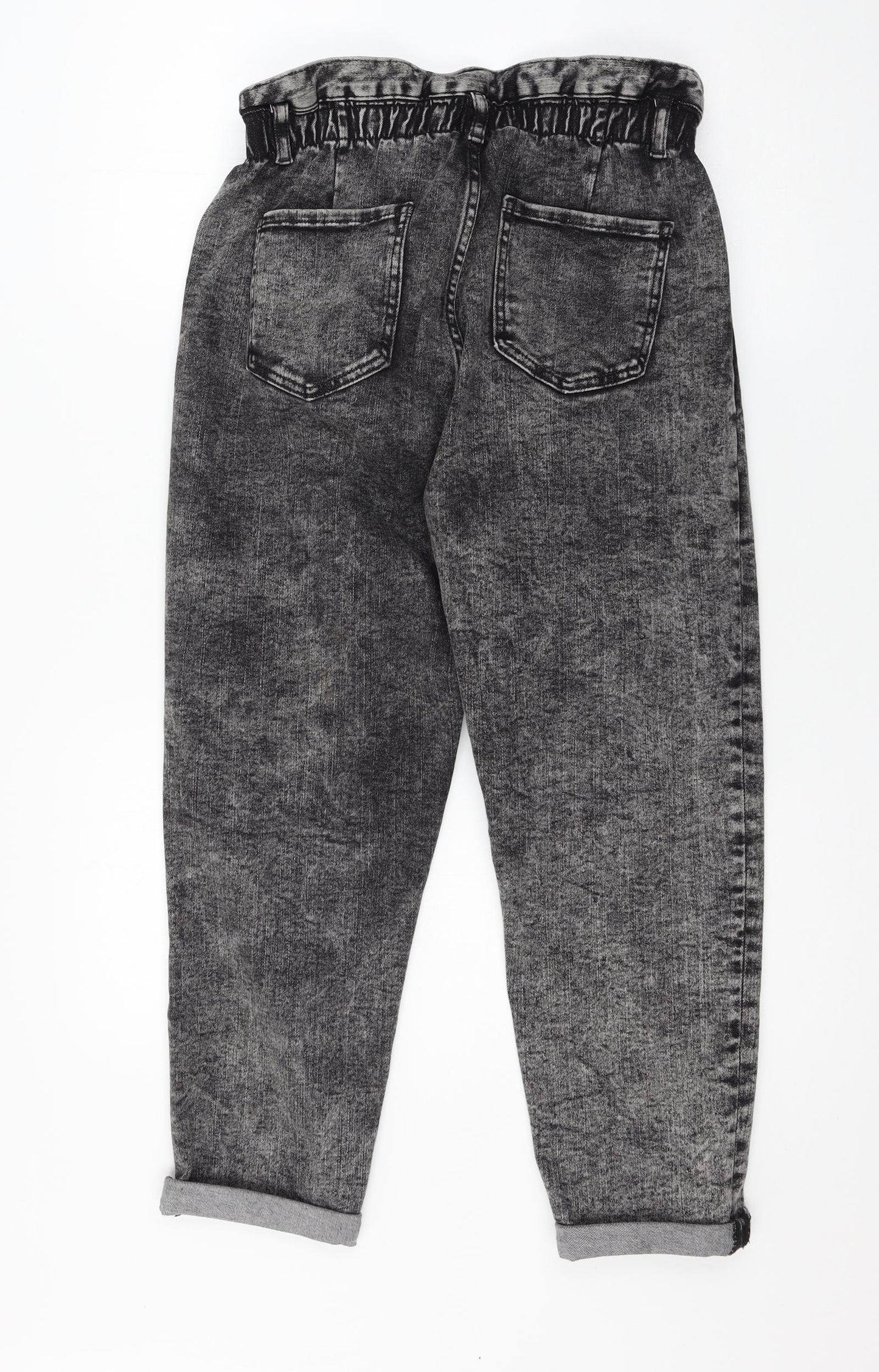 Preworn Womens Grey  Denim Straight Jeans Size 32 in L24 in