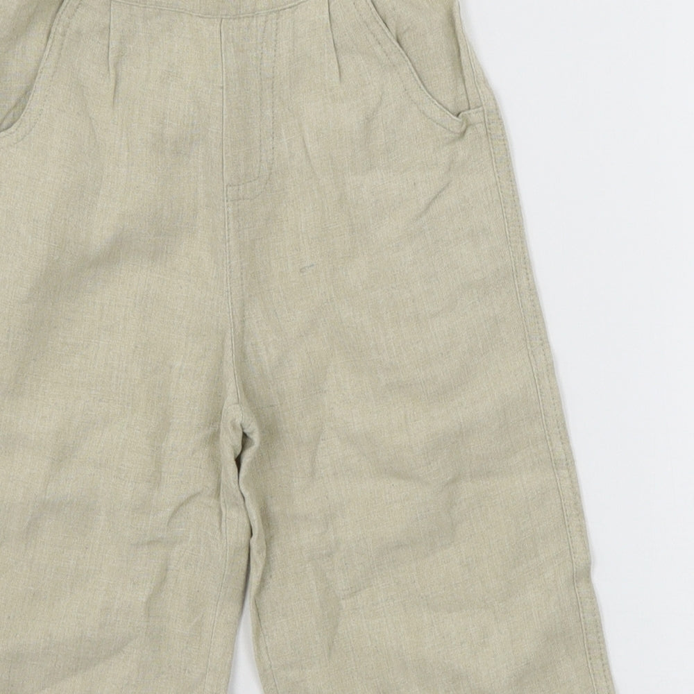 Preworn Boys Beige   Dress Pants Trousers Size 3 Years