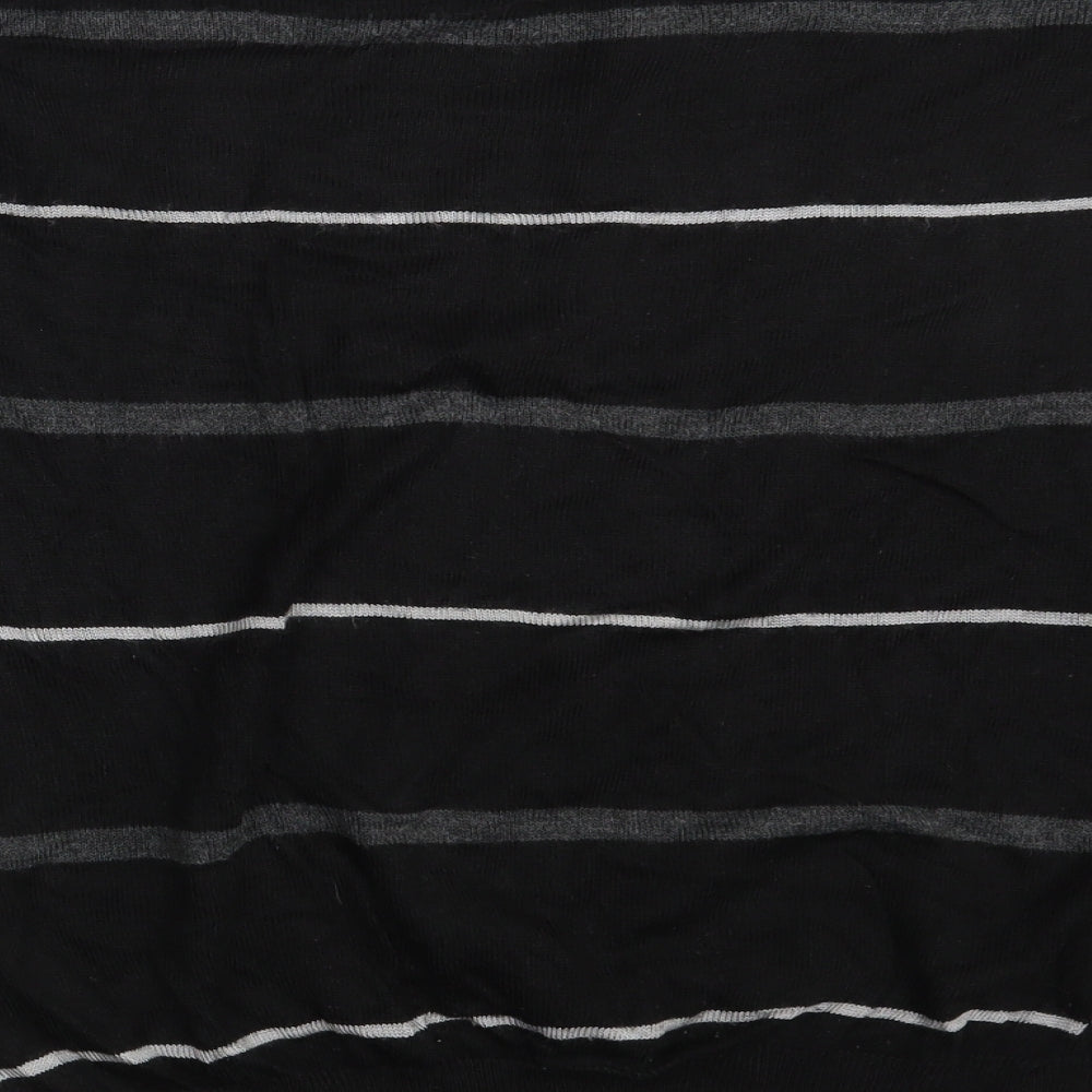 Apollon & Cakarli Mens Black Striped  Pullover Sweatshirt One Size