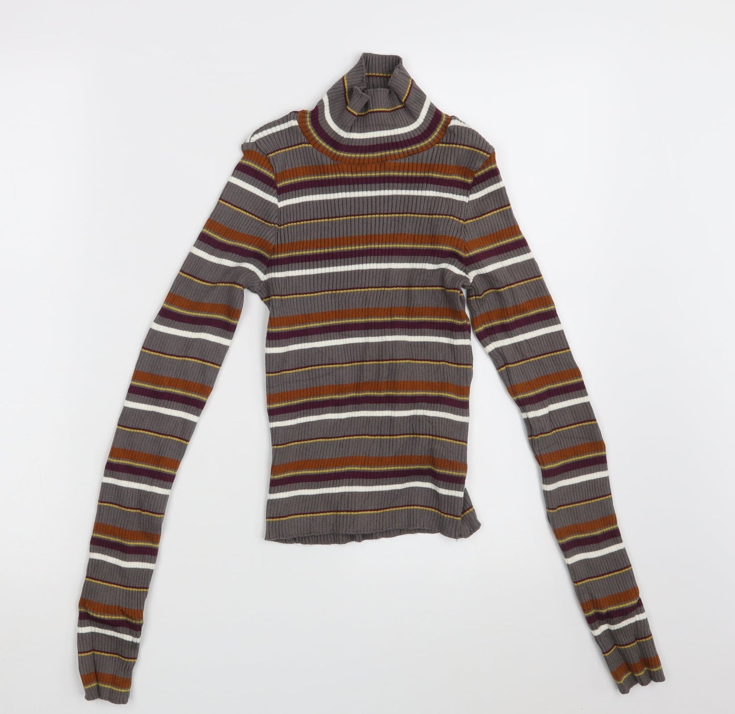 STR Womens Multicoloured Striped  Pullover Jumper Size S