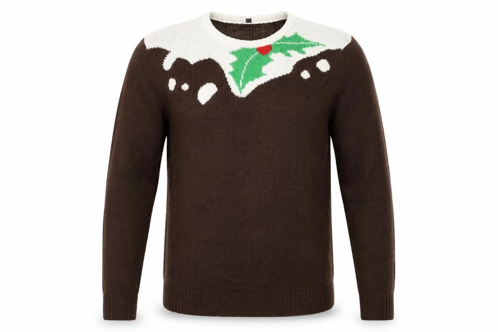 Saxnet Limited Mens Brown   Pullover Jumper Size S  - Seasonal Christmas Festive Holiday