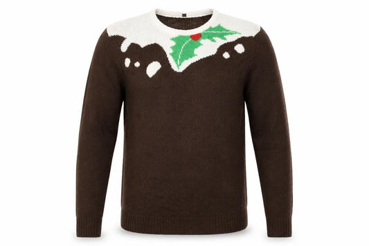 Saxnet Limited Mens Brown   Pullover Jumper Size S  - Seasonal Christmas Festive Holiday