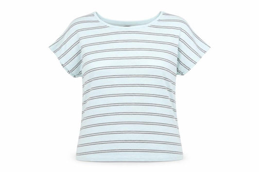 Viz A Viz  Womens Blue Striped  Pullover Sweatshirt Size 12