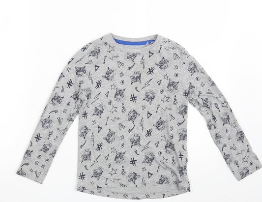 Lupilu Boys Grey Geometric  Basic T-Shirt One Size