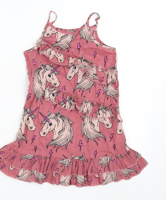 NEXT Girls Pink Animal Print  A-Line  Size 3 Years  - Unicorn