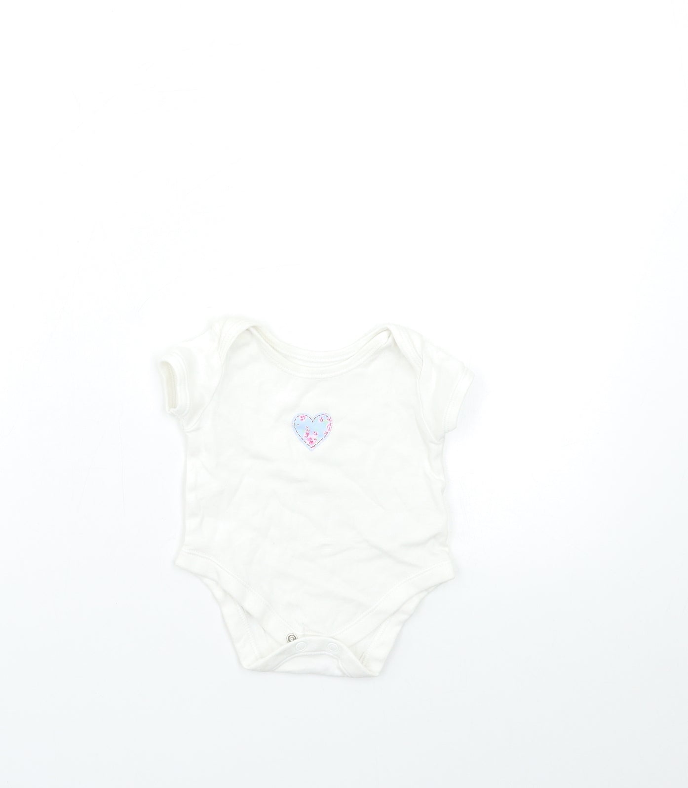 George Baby White   Babygrow One-Piece Size 0-3 Months